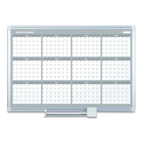 12 Month Planner, 48x36, Aluminum Frame1