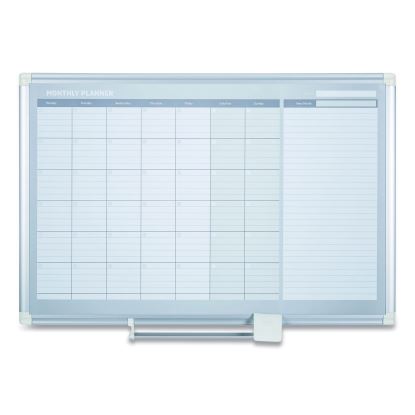Monthly Planner, 48x36, Silver Frame1