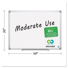 Earth Easy-Clean Dry Erase Board, White/Silver, 36x481