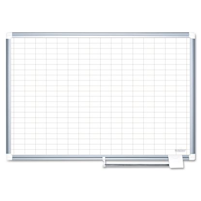 Grid Planning Board, 1 x 2 Grid, 48 x 36, White/Silver1