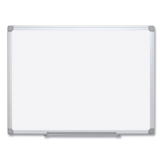 Earth Silver Easy Clean Dry Erase Boards, 48 x 96, White, Aluminum Frame1