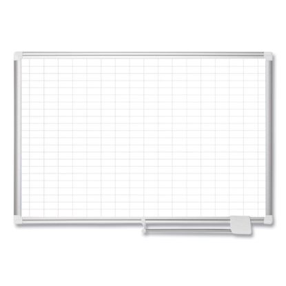 Grid Planning Board, 1 x 2 Grid, 72 x 48, White/Silver1