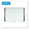 Lacquered steel magnetic dry erase board, 36 x 48, Silver/Black2