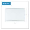 Lacquered steel magnetic dry erase board, 36 x 48, Silver/White2