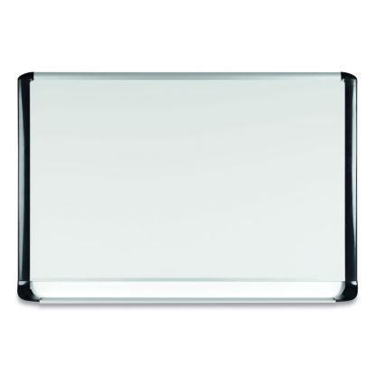 Lacquered steel magnetic dry erase board, 48 x 72, Silver/Black1