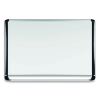 Lacquered steel magnetic dry erase board, 48 x 72, Silver/Black2