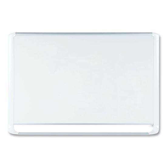 Lacquered steel magnetic dry erase board, 48 x 72, Silver/White1