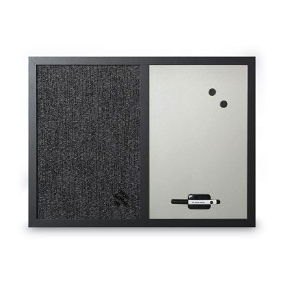 Combo Bulletin Board, Bulletin/Dry Erase, 24X18, Black Frame1