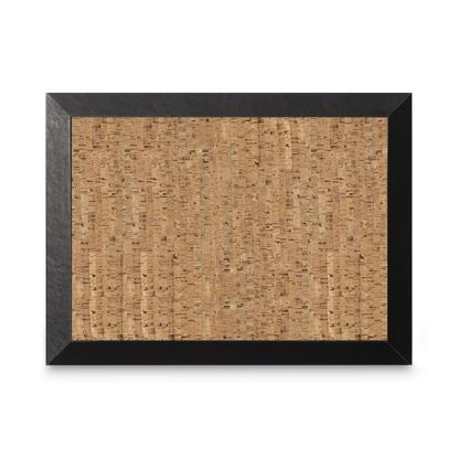 Natural Cork Bulletin Board, 24x18, Cork/Black1