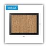 Natural Cork Bulletin Board, 24x18, Cork/Black2