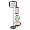 Floor Stand Sign Holder, Arrow, 25x17 sign, 63" High, Black Frame2