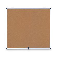 Slim-Line Enclosed Cork Bulletin Board, 47 x 38, Aluminum Case1