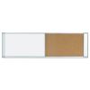 Combo Cubicle Workstation Dry Erase/Cork Board, 48x18, Silver Frame2