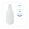 Embossed Spray Bottle, 24 oz, Clear, 24/Carton2