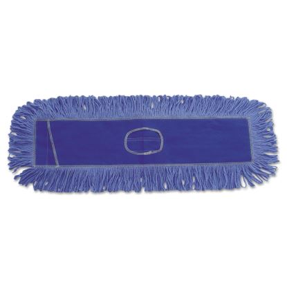 Mop Head, Dust, Looped-End, Cotton/Synthetic Fibers, 24 x 5, Blue1