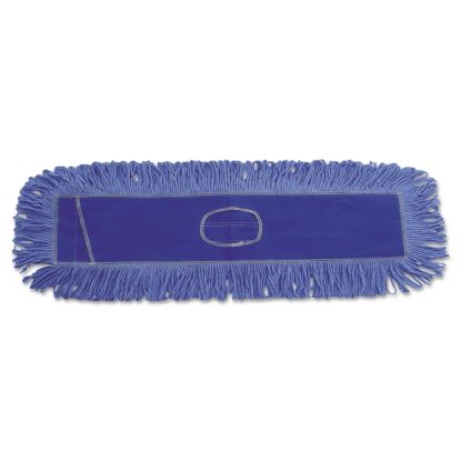 Dust Mop Head, Cotton/Synthetic Blend, 36 x 5, Looped-End, Blue1