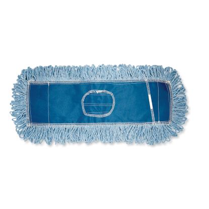 Dust Mop Head, Cotton/Synthetic Blend, 48" x 5", Blue1