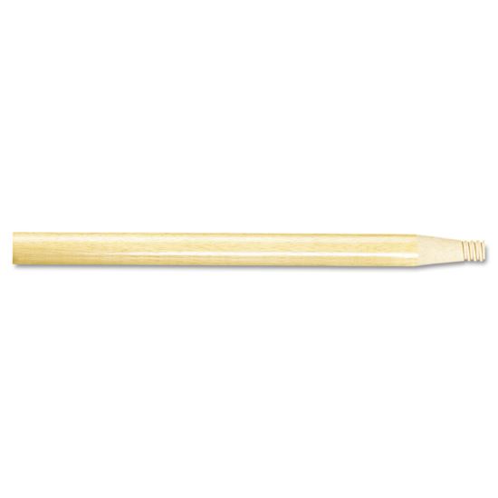 Threaded End Broom Handle, 15/16" x 60", Natural Wood1