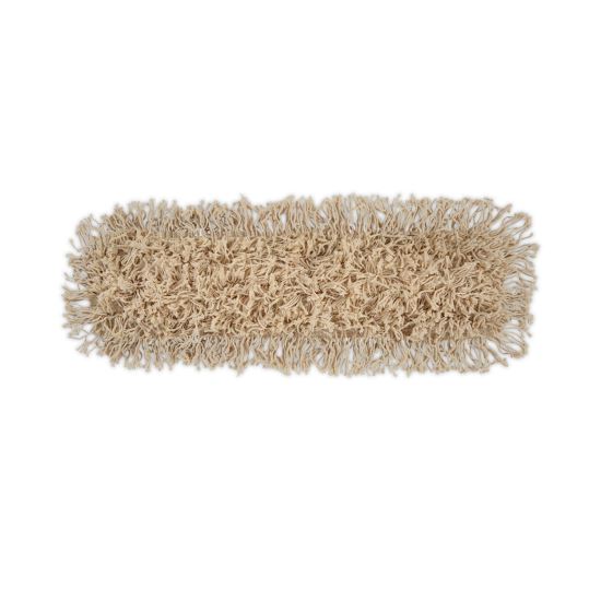 Industrial Dust Mop Head, Hygrade Cotton, 24w x 5d, White1