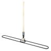 Clip-On Dust Mop Handle, Lacquered Wood, Swivel Head, 1" dia x 60", Natural2
