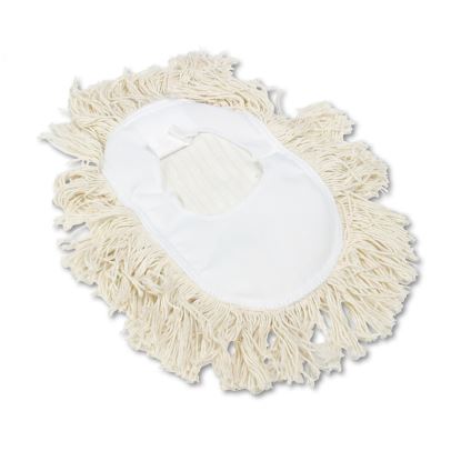 Wedge Dust Mop Head, Cotton, 17.5 x 13.5, White1