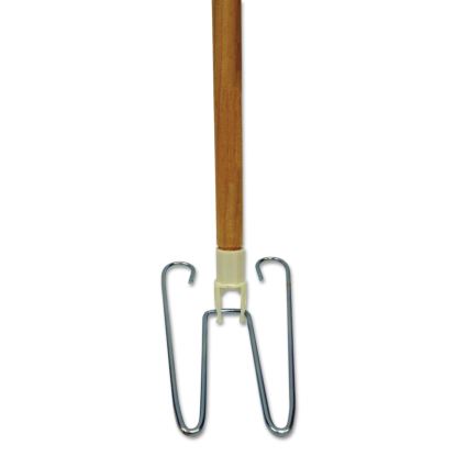 Wedge Dust Mop Head Frame/Natural Wood Handle, 15/16" Dia. x 48" Long1