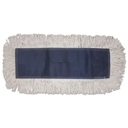 Disposable Dust Mop Head, Cotton, Cut-End, 60w x 5d1