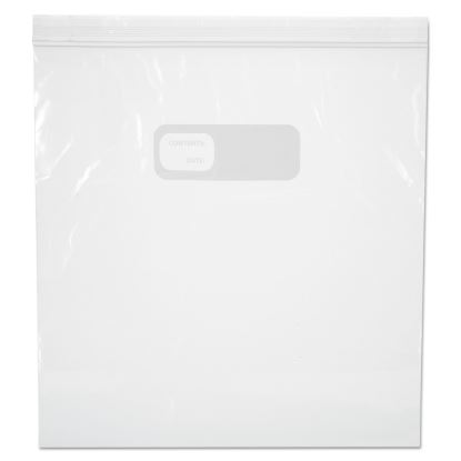 Reclosable Food Storage Bags, 1 gal, 2.7 mil, 10.5" x 11", Clear, 250/Box1