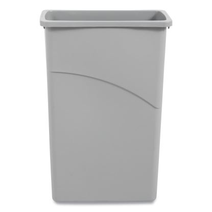 Slim Waste Container, 23 gal, Gray, Plastic1