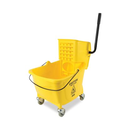 Pro-Pac Side-Squeeze Wringer/Bucket Combo, 8.75 gal, Yellow1
