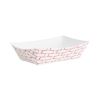 Paper Food Baskets, 0.25 lb Capacity, 2.69 x 1.05 x 4, Red/White, 1,000/Carton1