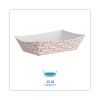 Paper Food Baskets, 0.25 lb Capacity, 2.69 x 1.05 x 4, Red/White, 1,000/Carton2