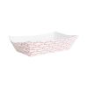 Paper Food Baskets, 5 lb Capacity, Red/White, 500/Carton1