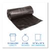 Low-Density Waste Can Liners, 33 gal, 0.5 mil, 33" x 39", Black, 200/Carton2