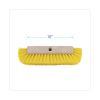 Dual-Surface Scrub Brush, Yellow Polypropylene Bristles, 10" Brush, Plastic Handle2
