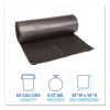 Low-Density Waste Can Liners, 60 gal, 0.65 mil, 38" x 58", Black, 100/Carton2