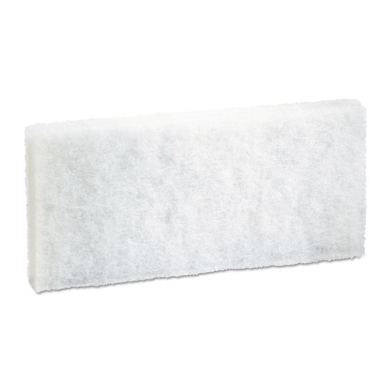 Light Duty Scour Pad, 4.63  x 10, White, 20/Carton1