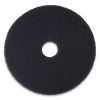 Stripping Floor Pads, 12" Diameter, Black, 5/Carton1