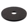 Stripping Floor Pads, 12" Diameter, Black, 5/Carton2