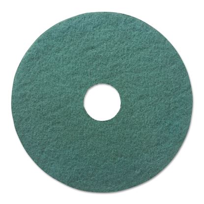 Heavy-Duty Scrubbing Floor Pads, 13" Diameter, Green, 5/Carton1