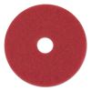 Buffing Floor Pads, 13" Diameter, Red, 5/Carton1