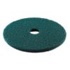 Heavy-Duty Scrubbing Floor Pads, 19" Diameter, Green, 5/Carton2