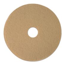 Burnishing Floor Pads, 19" Diameter, Tan, 5/Carton1