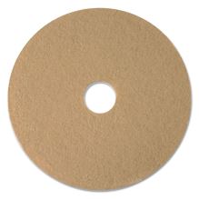 Burnishing Floor Pads, 20" Diameter, Tan, 5/Carton1