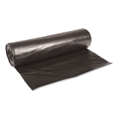 Low-Density Waste Can Liners, 45 gal, 0.6 mil, 40" x 46", Black, 100/Carton1