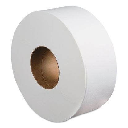 Jumbo Roll Bathroom Tissue, Septic Safe, 2-Ply, White, 3.4" x 1000 ft, 12 Rolls/Carton1