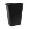 Soft-Sided Wastebasket, 41 qt, Plastic, Black2