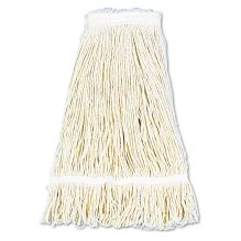 Pro Loop Web/Tailband Wet Mop Head, Cotton, 24oz, White, 12/Carton1