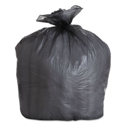 High-Density Can Liners, 56 gal, 19 microns, 43" x 47", Black, 150/Carton1