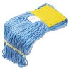 Super Loop Wet Mop Head, Cotton/Synthetic Fiber, 5" Headband, Small Size, Blue, 12/Carton2
